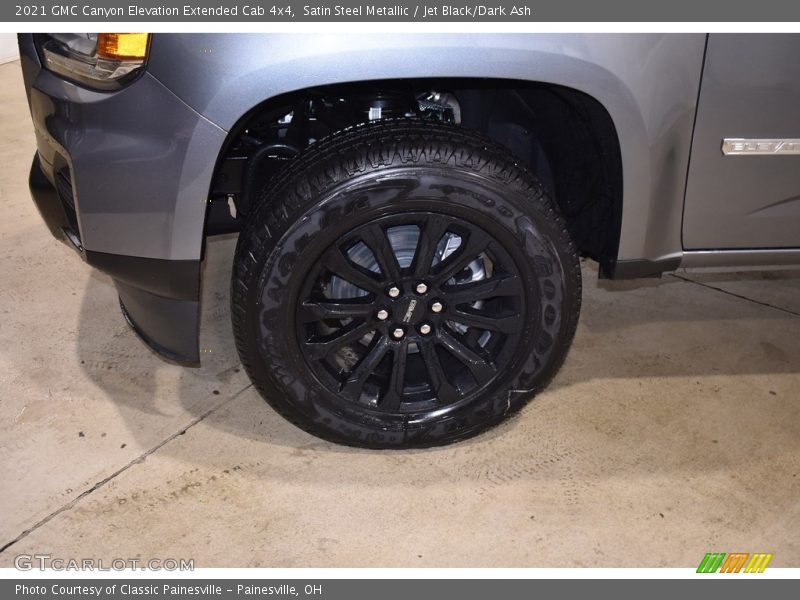 Satin Steel Metallic / Jet Black/Dark Ash 2021 GMC Canyon Elevation Extended Cab 4x4