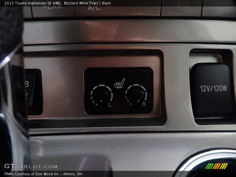 Blizzard White Pearl / Black 2013 Toyota Highlander SE 4WD