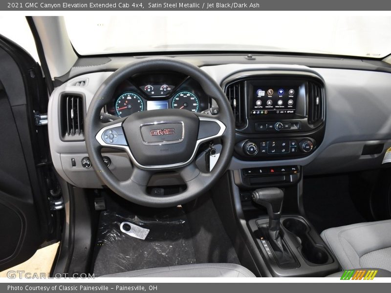 Satin Steel Metallic / Jet Black/Dark Ash 2021 GMC Canyon Elevation Extended Cab 4x4