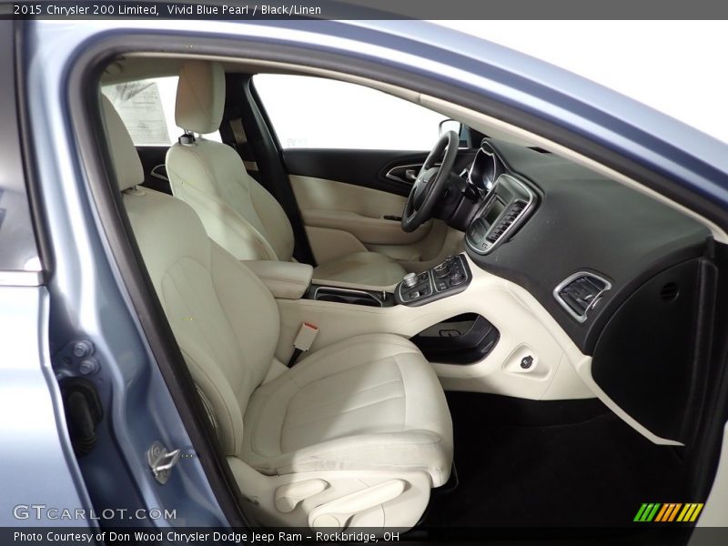 Vivid Blue Pearl / Black/Linen 2015 Chrysler 200 Limited