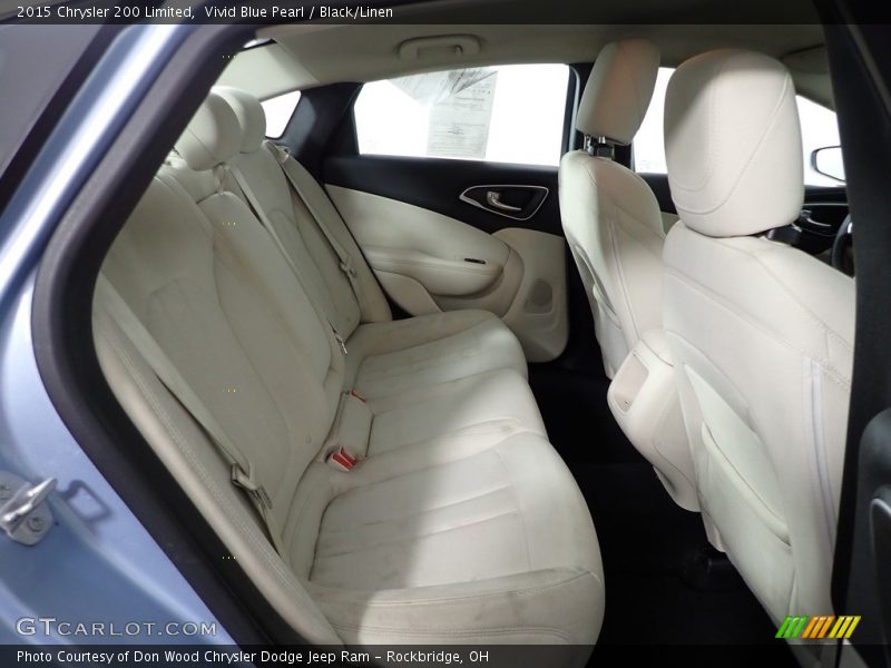 Vivid Blue Pearl / Black/Linen 2015 Chrysler 200 Limited