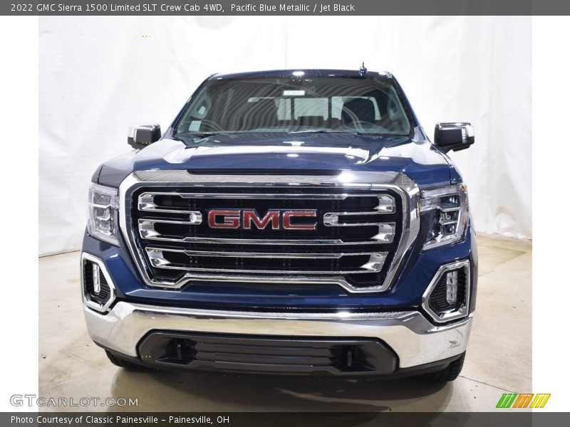 Pacific Blue Metallic / Jet Black 2022 GMC Sierra 1500 Limited SLT Crew Cab 4WD