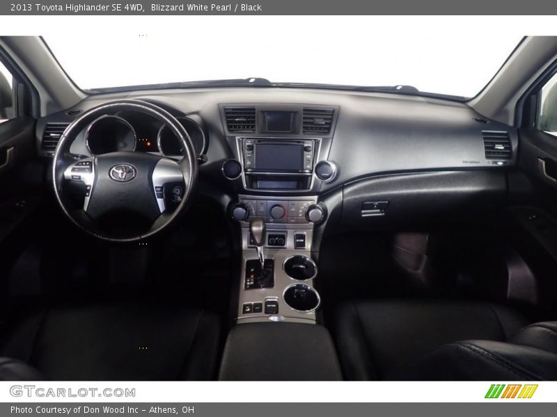 Blizzard White Pearl / Black 2013 Toyota Highlander SE 4WD