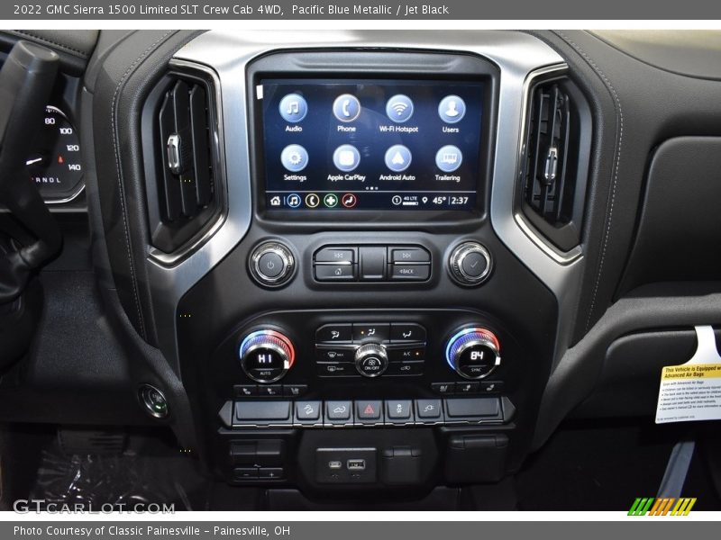 Pacific Blue Metallic / Jet Black 2022 GMC Sierra 1500 Limited SLT Crew Cab 4WD