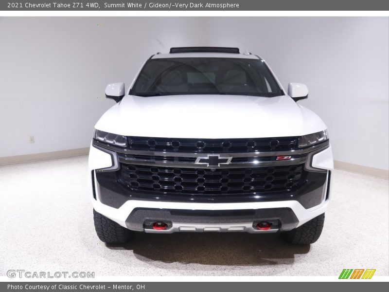 Summit White / Gideon/­Very Dark Atmosphere 2021 Chevrolet Tahoe Z71 4WD