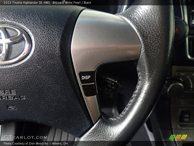 Blizzard White Pearl / Black 2013 Toyota Highlander SE 4WD