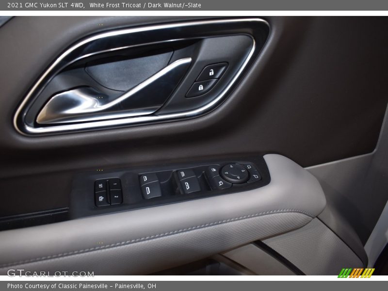 White Frost Tricoat / Dark Walnut/­Slate 2021 GMC Yukon SLT 4WD