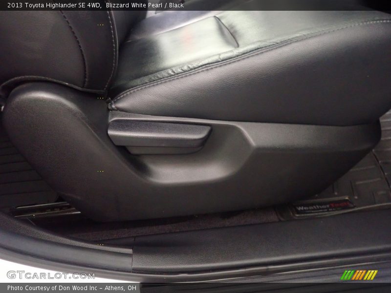 Blizzard White Pearl / Black 2013 Toyota Highlander SE 4WD