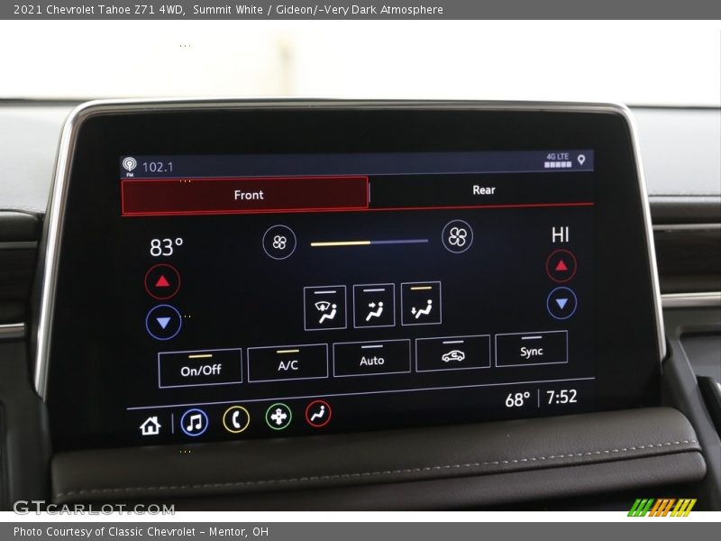 Summit White / Gideon/­Very Dark Atmosphere 2021 Chevrolet Tahoe Z71 4WD
