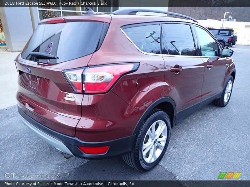 Ruby Red / Charcoal Black 2018 Ford Escape SEL 4WD