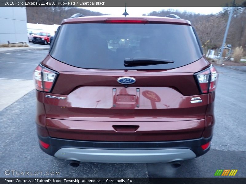 Ruby Red / Charcoal Black 2018 Ford Escape SEL 4WD