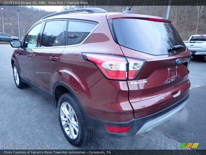 Ruby Red / Charcoal Black 2018 Ford Escape SEL 4WD