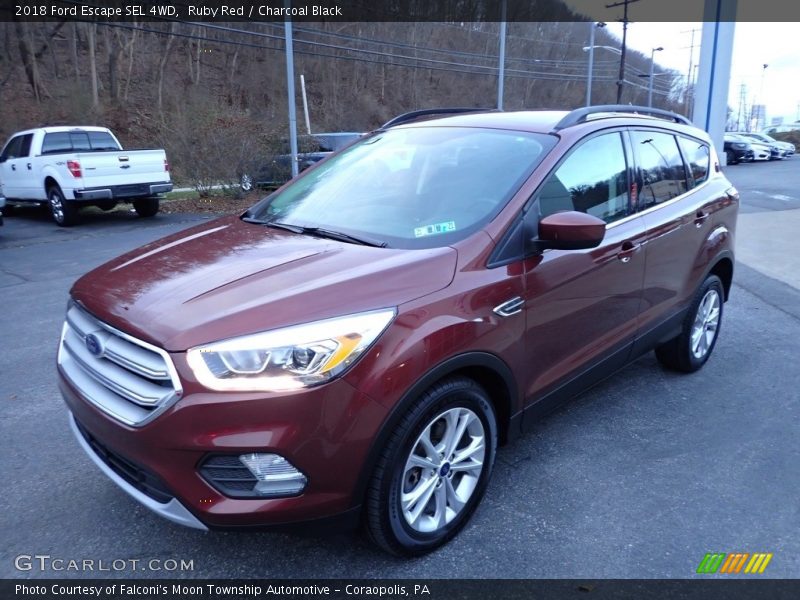 Ruby Red / Charcoal Black 2018 Ford Escape SEL 4WD