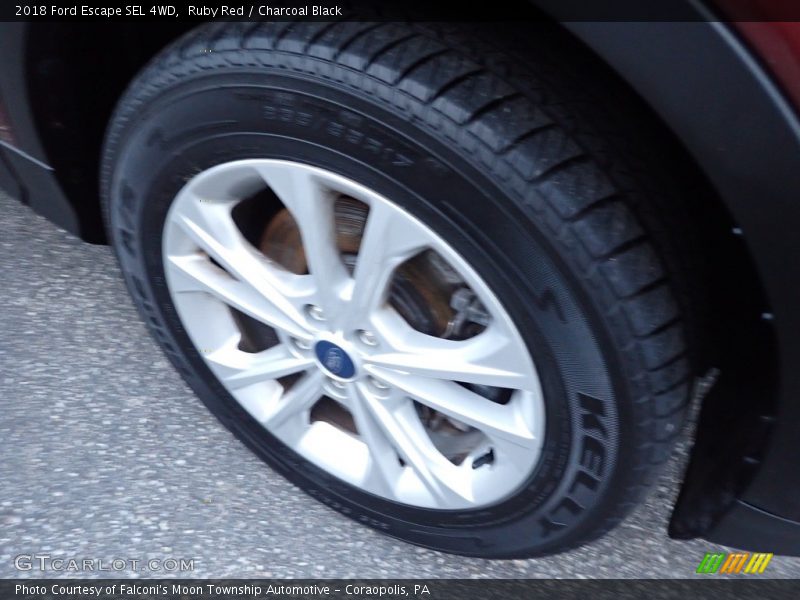 Ruby Red / Charcoal Black 2018 Ford Escape SEL 4WD