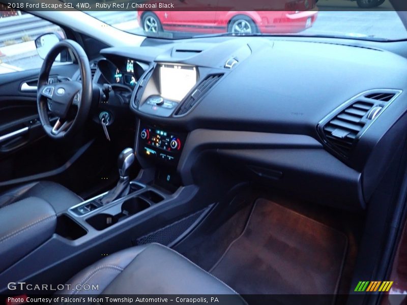 Ruby Red / Charcoal Black 2018 Ford Escape SEL 4WD