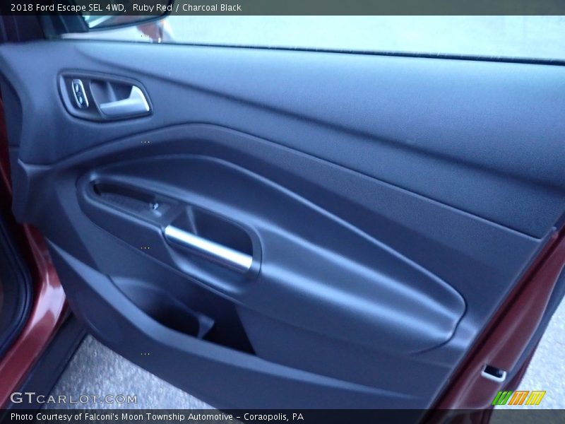 Ruby Red / Charcoal Black 2018 Ford Escape SEL 4WD