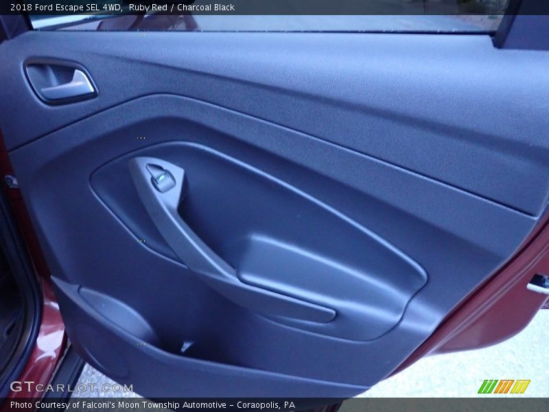 Ruby Red / Charcoal Black 2018 Ford Escape SEL 4WD