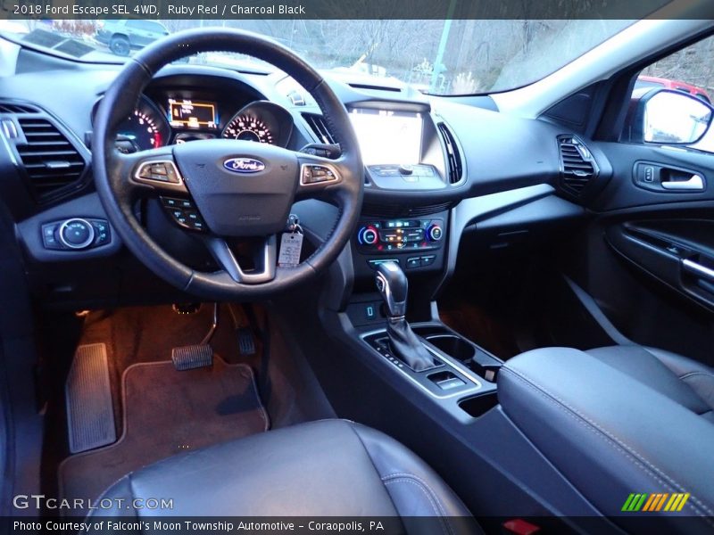 Ruby Red / Charcoal Black 2018 Ford Escape SEL 4WD