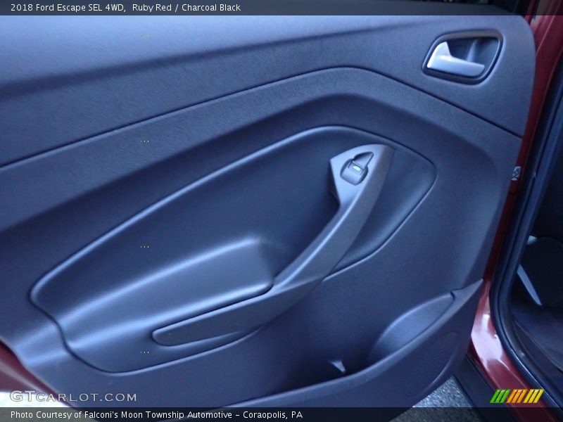Ruby Red / Charcoal Black 2018 Ford Escape SEL 4WD