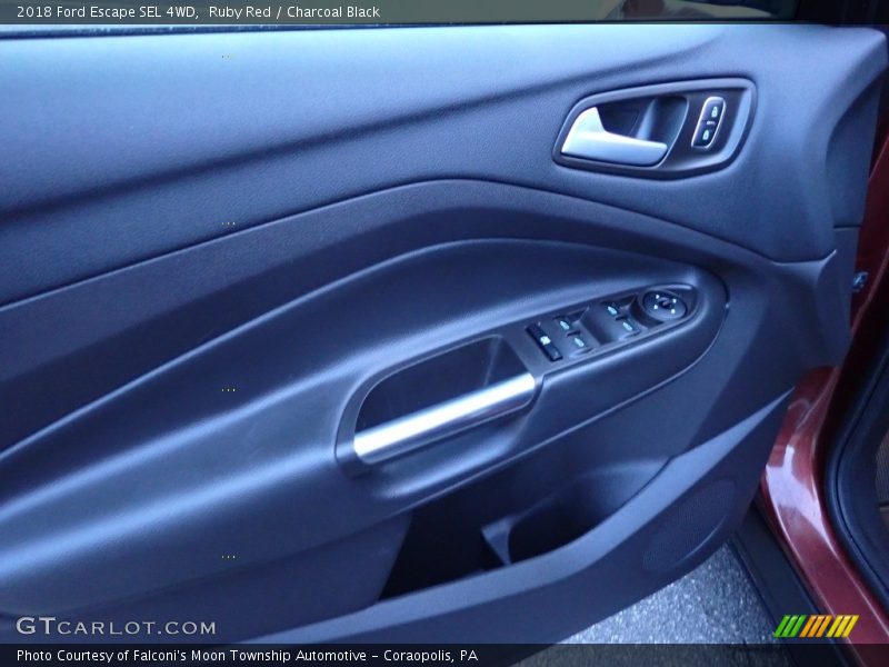 Ruby Red / Charcoal Black 2018 Ford Escape SEL 4WD