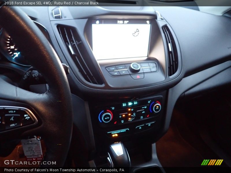 Ruby Red / Charcoal Black 2018 Ford Escape SEL 4WD