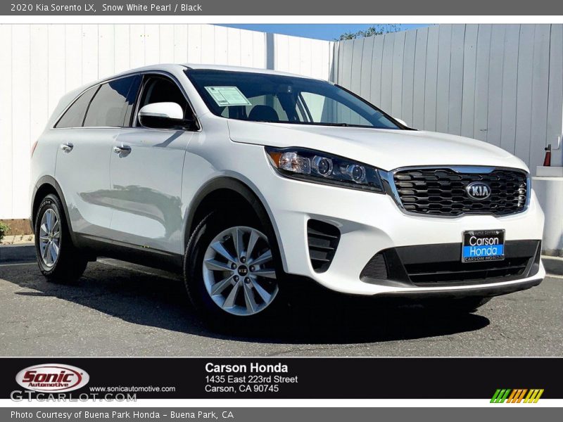 Snow White Pearl / Black 2020 Kia Sorento LX