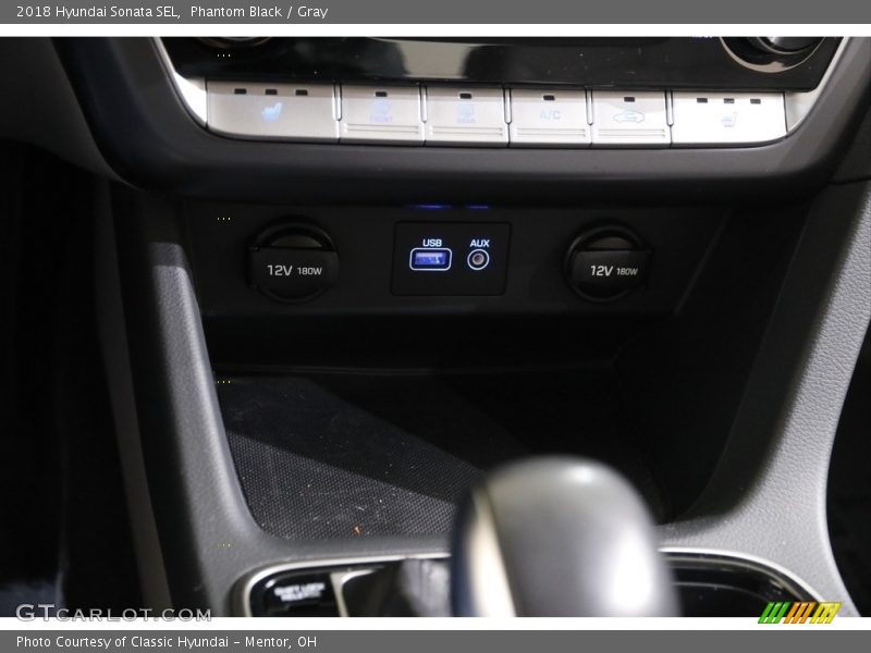 Phantom Black / Gray 2018 Hyundai Sonata SEL
