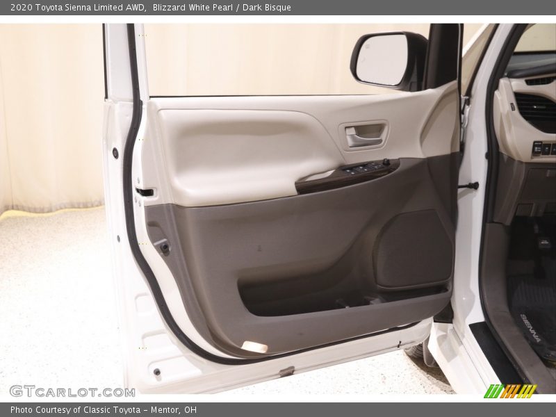 Blizzard White Pearl / Dark Bisque 2020 Toyota Sienna Limited AWD