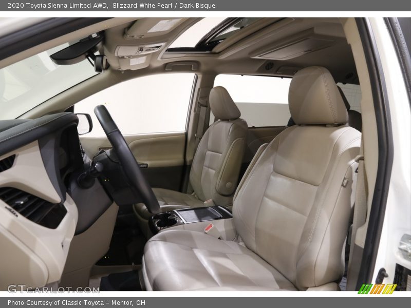 Blizzard White Pearl / Dark Bisque 2020 Toyota Sienna Limited AWD