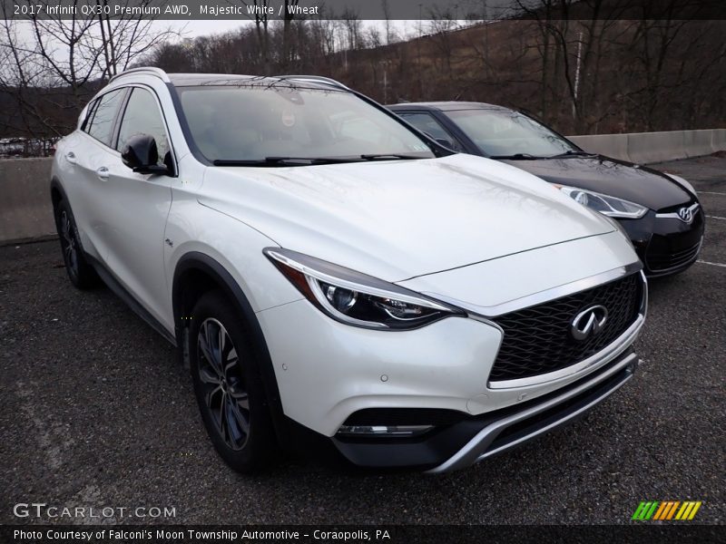 Majestic White / Wheat 2017 Infiniti QX30 Premium AWD