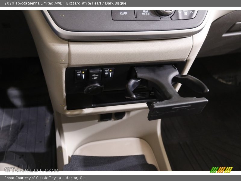 Blizzard White Pearl / Dark Bisque 2020 Toyota Sienna Limited AWD