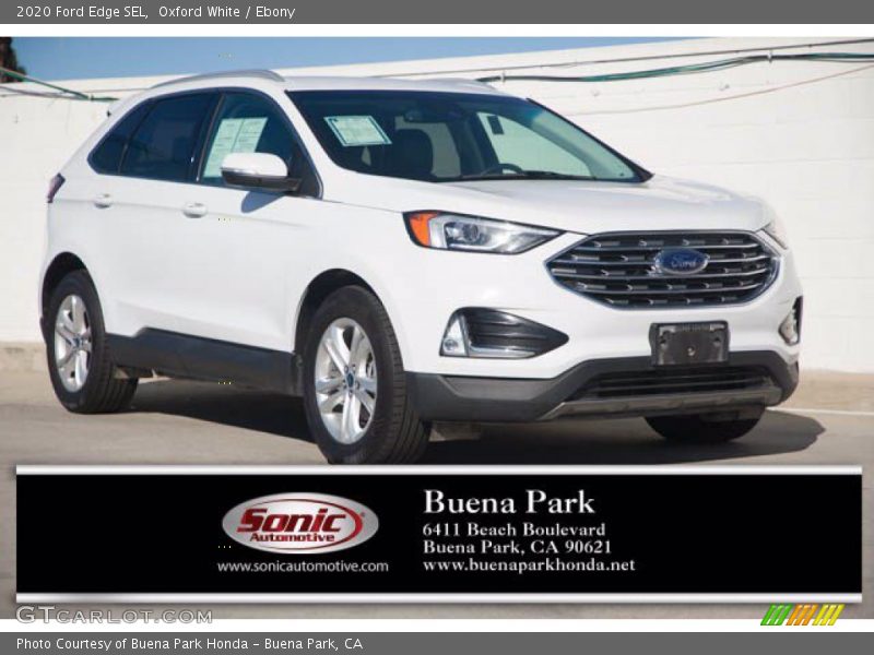 Oxford White / Ebony 2020 Ford Edge SEL