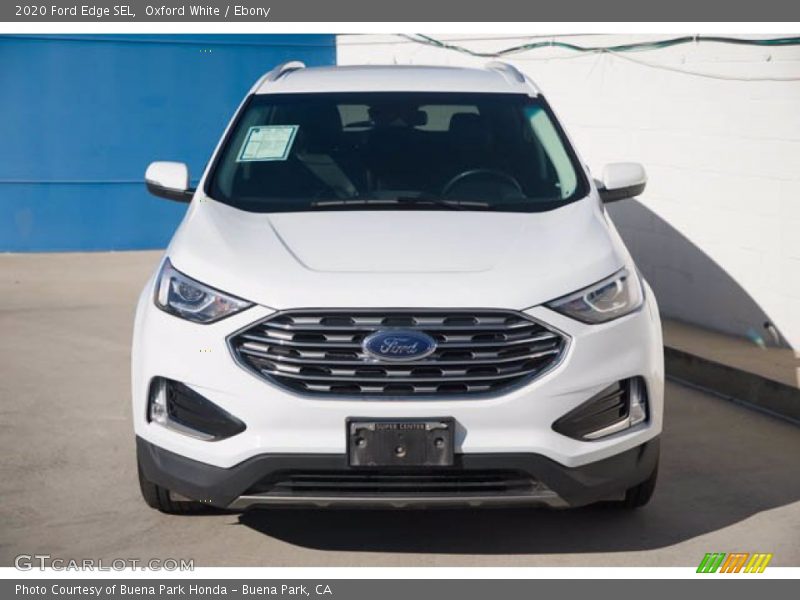Oxford White / Ebony 2020 Ford Edge SEL