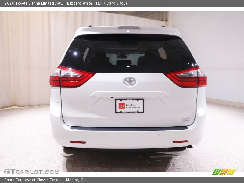 Blizzard White Pearl / Dark Bisque 2020 Toyota Sienna Limited AWD