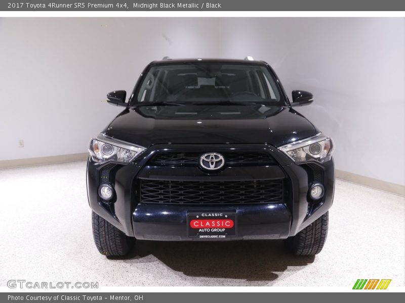 Midnight Black Metallic / Black 2017 Toyota 4Runner SR5 Premium 4x4