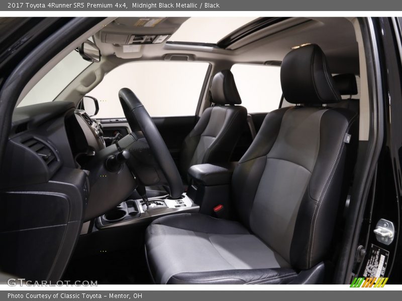 Midnight Black Metallic / Black 2017 Toyota 4Runner SR5 Premium 4x4
