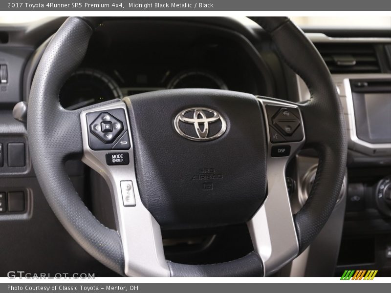 Midnight Black Metallic / Black 2017 Toyota 4Runner SR5 Premium 4x4