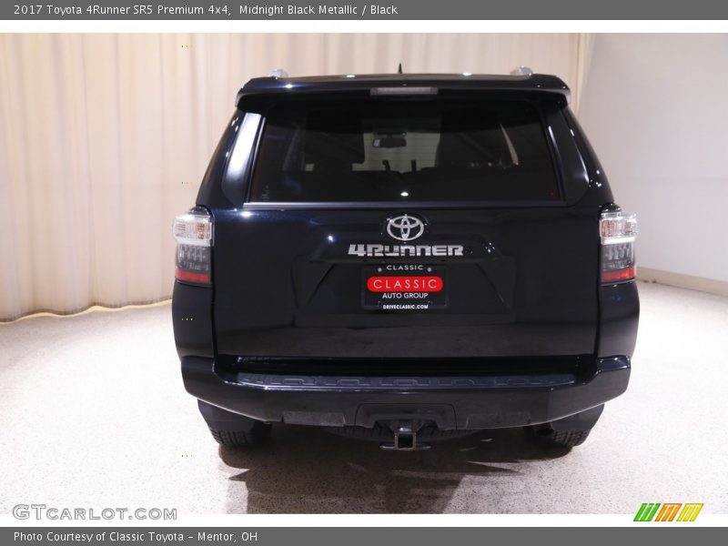 Midnight Black Metallic / Black 2017 Toyota 4Runner SR5 Premium 4x4