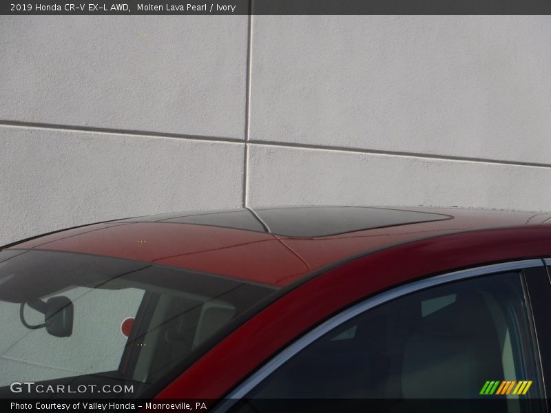 Molten Lava Pearl / Ivory 2019 Honda CR-V EX-L AWD