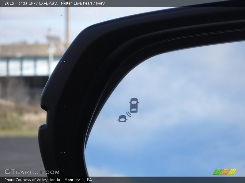 Molten Lava Pearl / Ivory 2019 Honda CR-V EX-L AWD