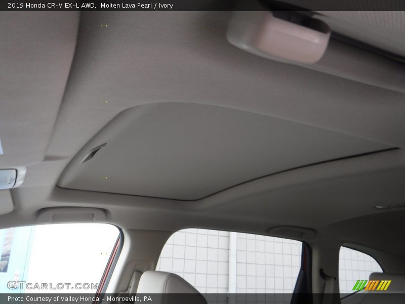 Molten Lava Pearl / Ivory 2019 Honda CR-V EX-L AWD