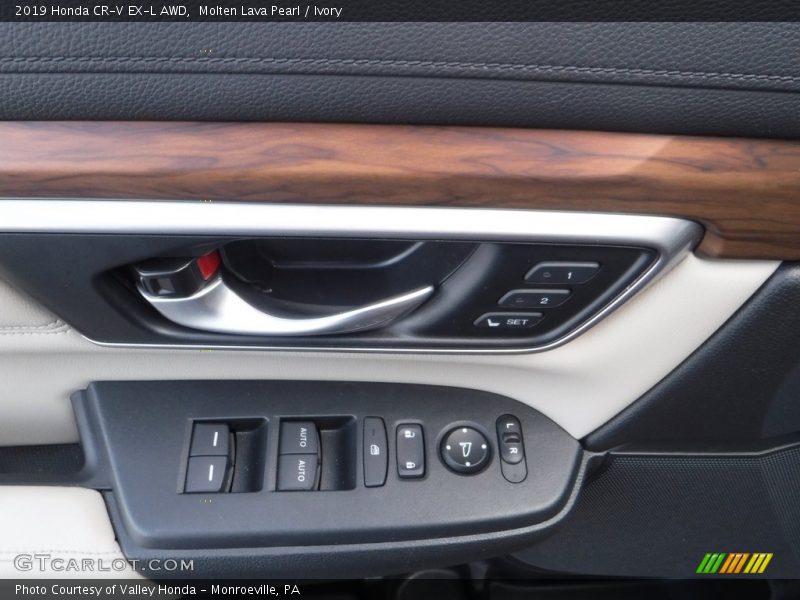 Molten Lava Pearl / Ivory 2019 Honda CR-V EX-L AWD