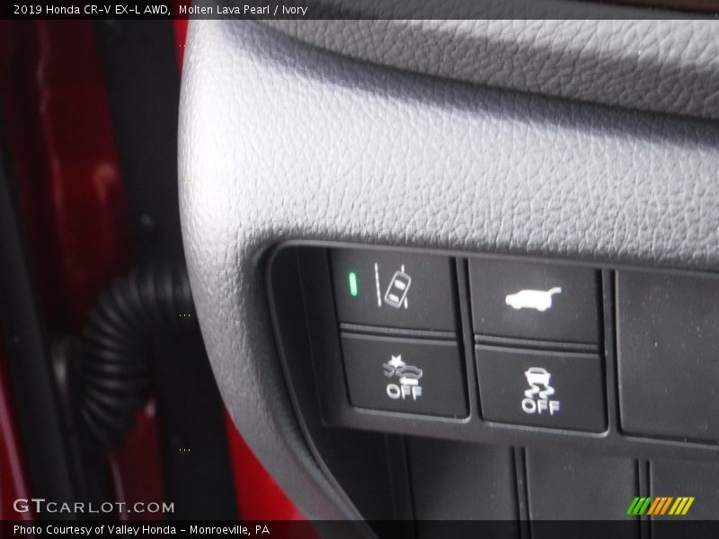 Molten Lava Pearl / Ivory 2019 Honda CR-V EX-L AWD