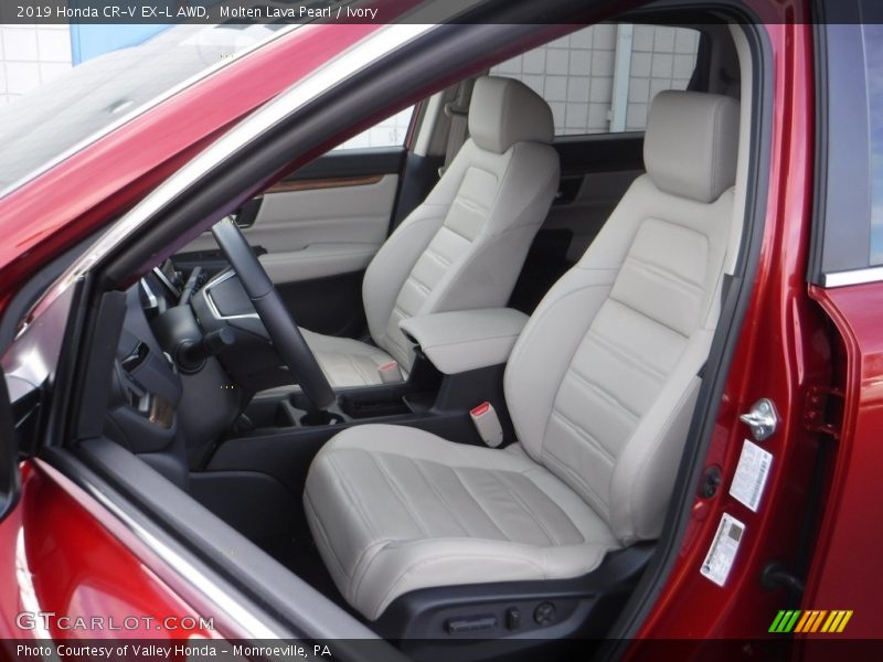 Molten Lava Pearl / Ivory 2019 Honda CR-V EX-L AWD