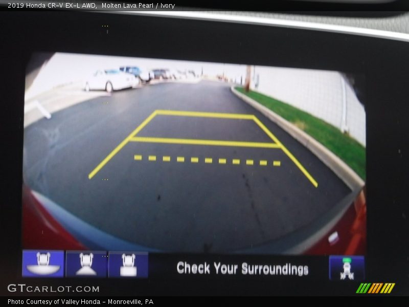 Molten Lava Pearl / Ivory 2019 Honda CR-V EX-L AWD