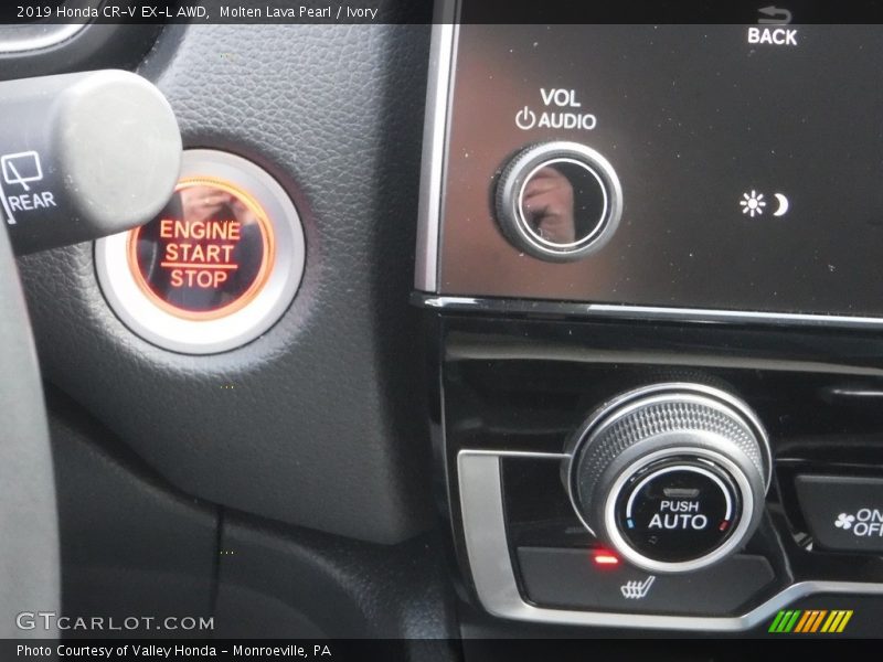 Molten Lava Pearl / Ivory 2019 Honda CR-V EX-L AWD