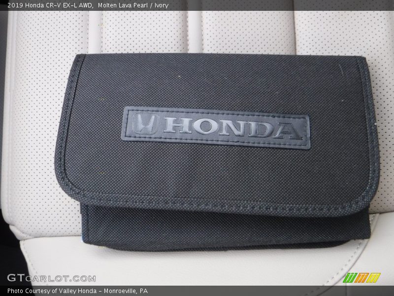 Molten Lava Pearl / Ivory 2019 Honda CR-V EX-L AWD