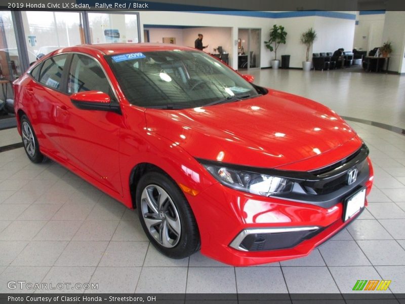 Rallye Red / Black 2019 Honda Civic LX Sedan
