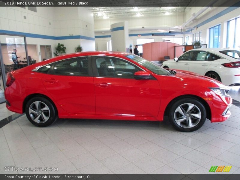 Rallye Red / Black 2019 Honda Civic LX Sedan