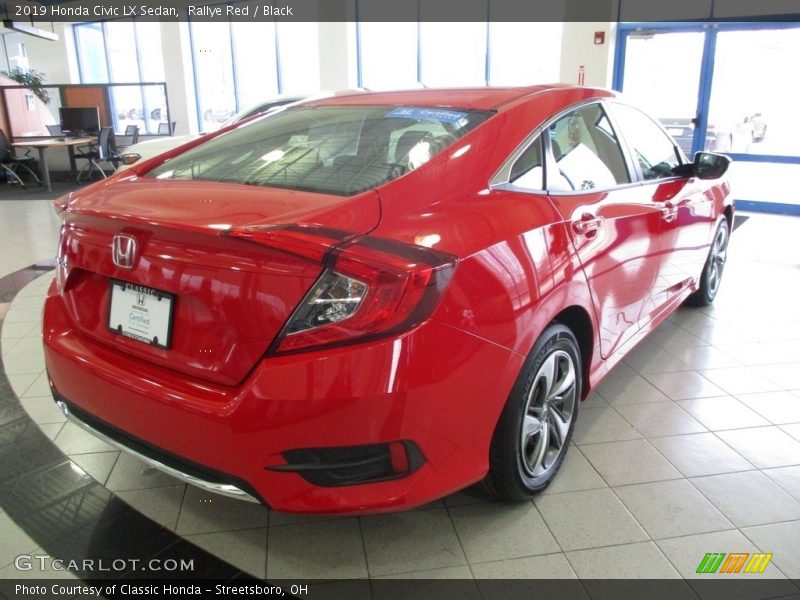 Rallye Red / Black 2019 Honda Civic LX Sedan